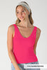NS8467 - Reversible Scallop Edge Tank Top