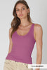 NS8467 - Reversible Scallop Edge Tank Top