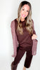 Luxe Cardigan : Plum