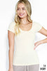 NS5135 - Cap Sleeve Scoop Neck Top