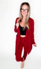 Cozy Cardigan : Burgundy