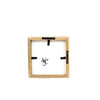 17036 - 5x5 wood frame blank sign w/white insert  DIY 12400