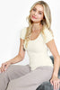 NS5135 - Cap Sleeve Scoop Neck Top