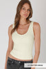 NS8467 - Reversible Scallop Edge Tank Top