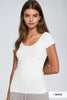 NS5135 - Cap Sleeve Scoop Neck Top