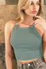 Nikibiki Vintage High Neck Crop Top