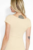 NS5135 - Cap Sleeve Scoop Neck Top