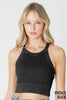 Nikibiki Vintage High Neck Crop Top