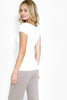 NS5135 - Cap Sleeve Scoop Neck Top