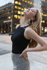 Nikibiki Ribbed Highneck Crop Top